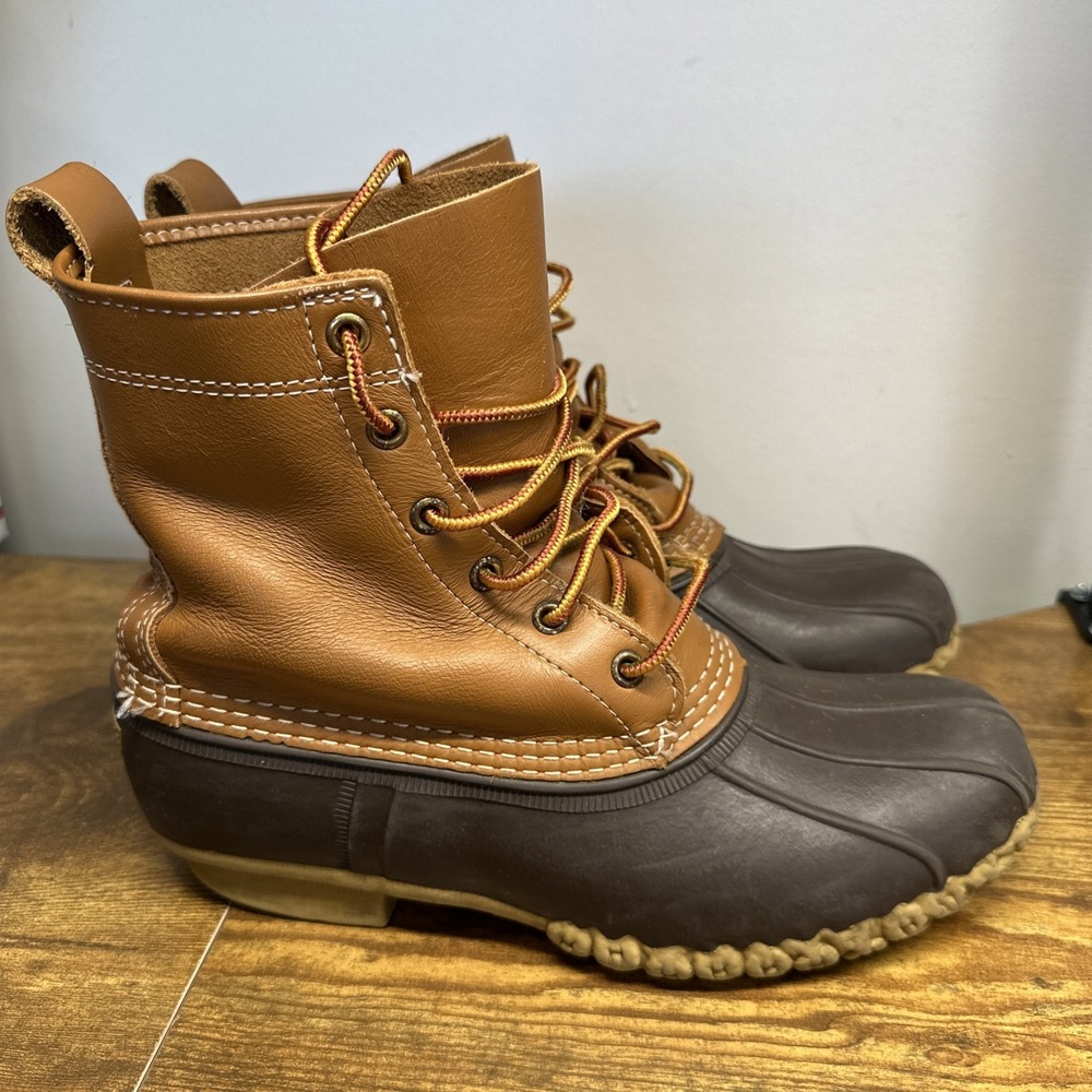 Vintage LL Bean Women's Unlined Maine Hunting‎ Shoe Duck Boots USA Made Size 9